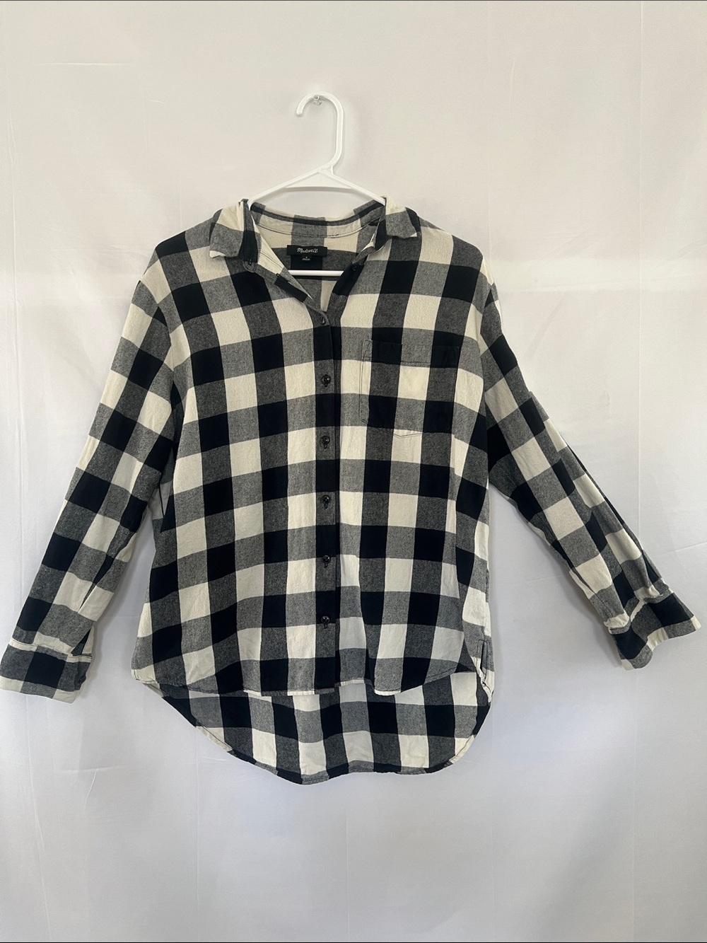 Madewell Women's - size Small - Black & White Check Button-Down